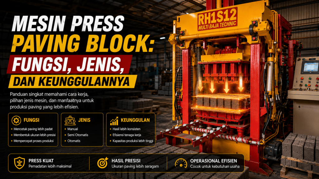 mesin press paving block