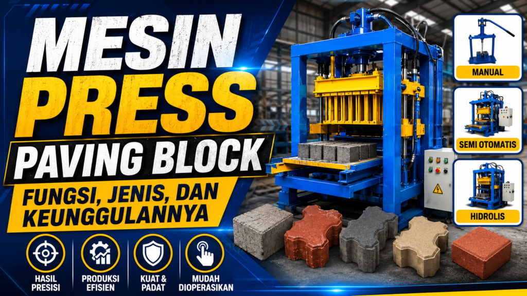 mesin press paving block