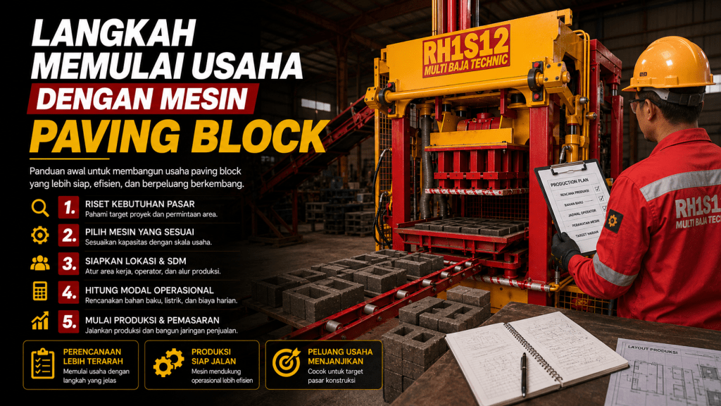 mesin paving block