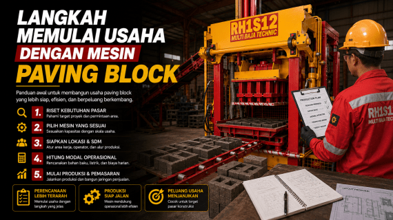 Langkah Memulai Usaha dengan Mesin Paving Block