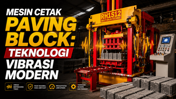Mesin Cetak Paving Block: Teknologi Vibrasi Modern