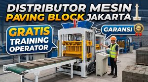 Distributor Mesin Paving Block Jakarta, Gratis Training Operator dan Garansi